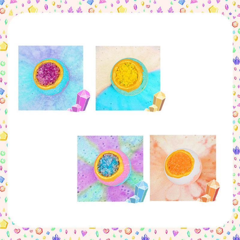 バスボム ギフトセット カラフル リラックス 保湿 入浴剤 4個入り バスボール お風呂用 肌に優しい 潤い子供 女性 母の日 プレゼント 炭酸 |  | 02