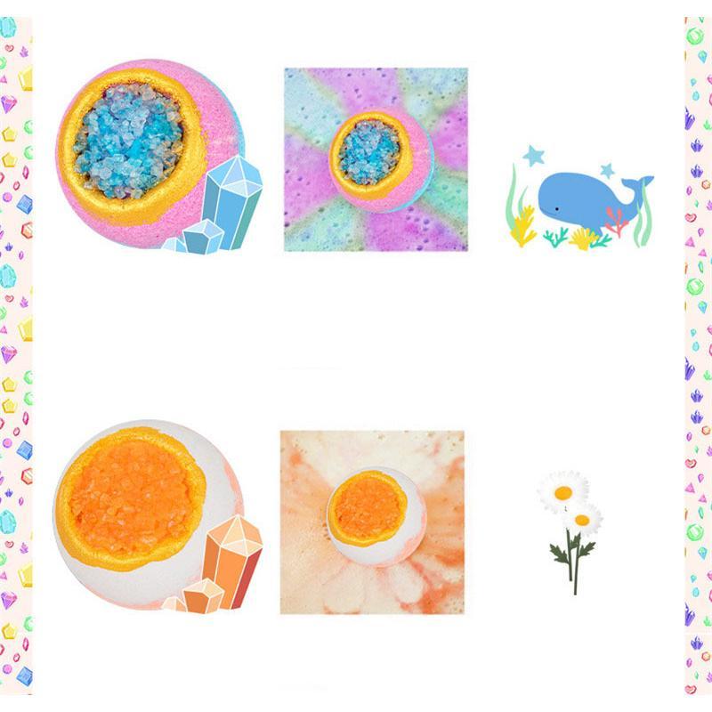 バスボム ギフトセット カラフル リラックス 保湿 入浴剤 4個入り バスボール お風呂用 肌に優しい 潤い子供 女性 母の日 プレゼント 炭酸 |  | 04