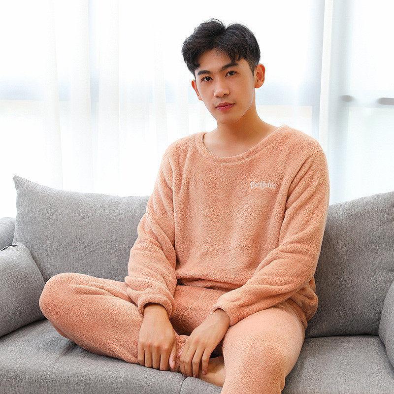 【本日まで値下げ】パジャマ メンズ セットアップ 冬 暖かい ルームウェア もこもこ パーカー tシャツ 上下セット ナイトウェア パンツ 寝巻き 春 秋 |  | 06