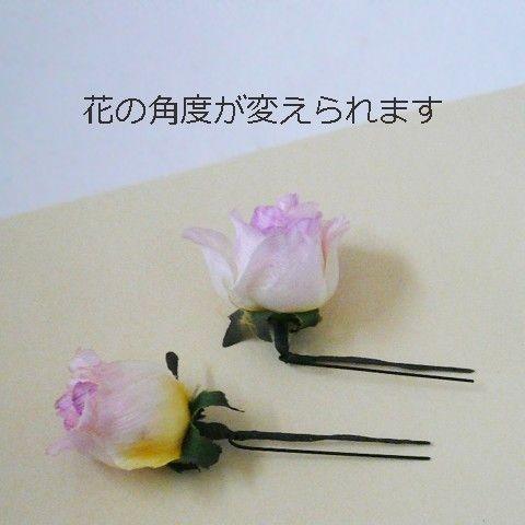 ヘッドドレス　ミニバラと小花 白 結婚式 ウェディング |  | 02