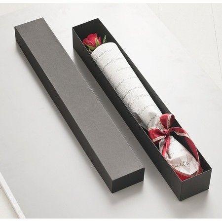 デザインＢＯＸ バラ１本用 ブラック 162-1279-0 花器 花瓶 ボックス 