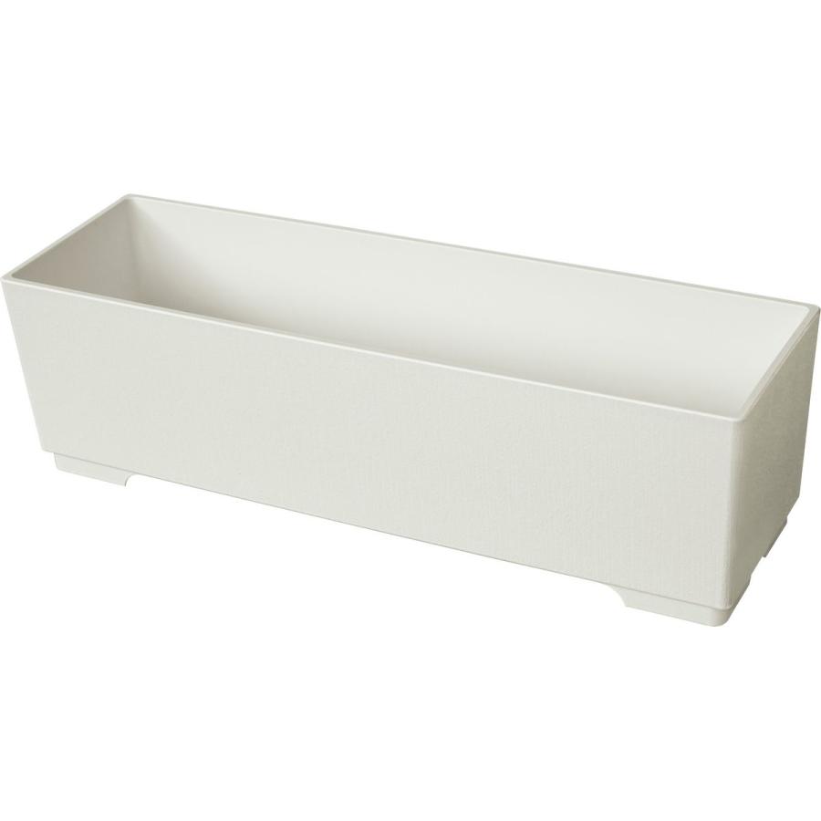 スクエア L ハーフ 白 744-300156-0 花器 花瓶 プラスチック アクリル