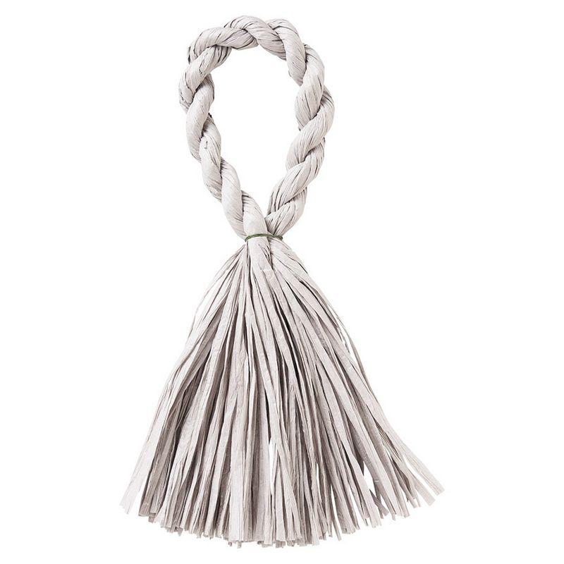 松村工芸 わらルックタッセルベースD−7 ライトグレー 25-1705-15