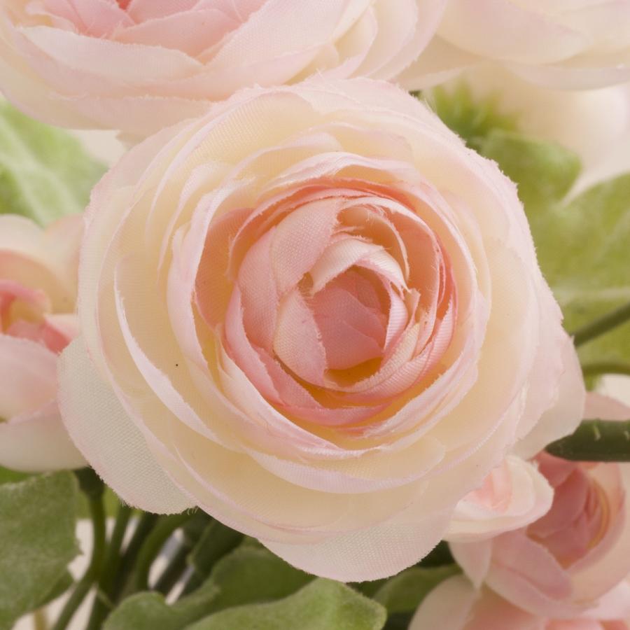 造花 MAGIQ東京堂 カレンラナンブッシュ クリームピンク FM006069-046