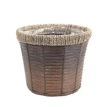 大橋新治商店 ホルツプランターラウンドD5 23-145 かご バスケット