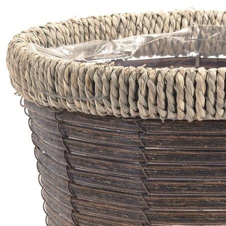 大橋新治商店 ホルツプランターラウンドD5 23-145 かご バスケット