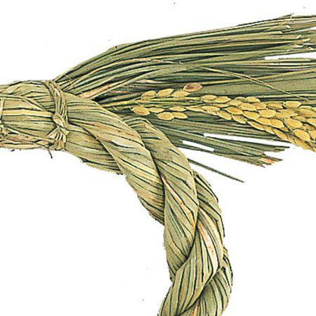 東京堂 稲穂丸メ大 XJ004610 しめ縄 正月飾り しめ縄リース土台 天然