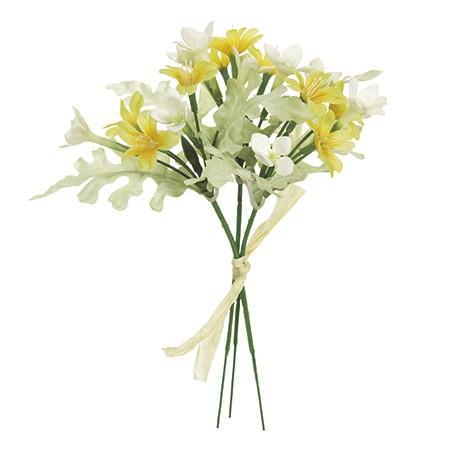 造花 Magiq 激安正規品 東京堂 ブバリアフラワーピック ４ ｙｅｌｌｏｗ １６１ 3本 Fm0051 004 ブバリア は行