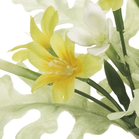 造花 Magiq 激安正規品 東京堂 ブバリアフラワーピック ４ ｙｅｌｌｏｗ １６１ 3本 Fm0051 004 ブバリア は行