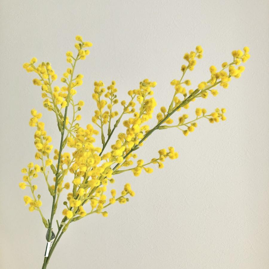 確認用 ミモザ 花材 約70cm 黄色 造花 MAGIQ東京堂 ブルームミモザ イエロー FM009220 花材「ま行