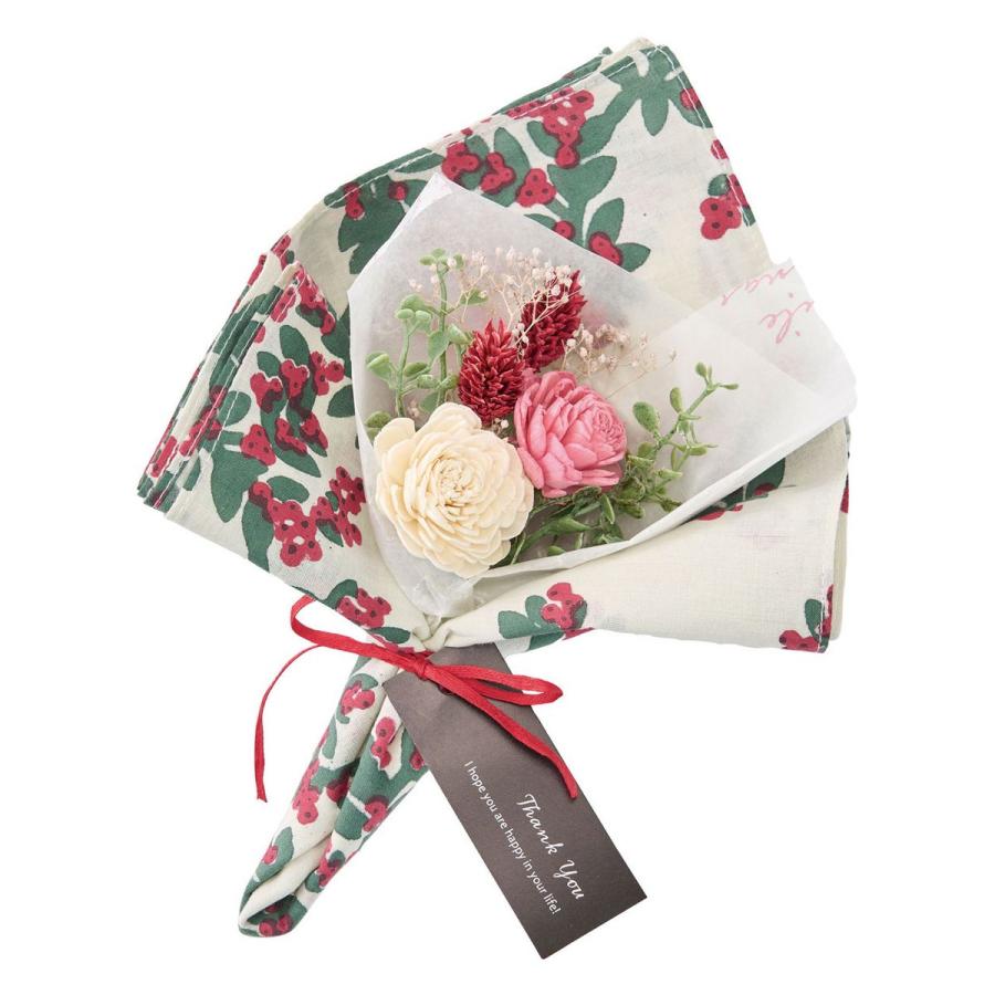 大特価 ドライ 東京堂 ソラフラワーハンカチブーケ #1 ホワイト