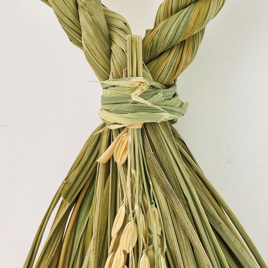 東京堂 稲穂末広飾り XJ002800 しめ縄 正月飾り しめ縄リース土台 天然