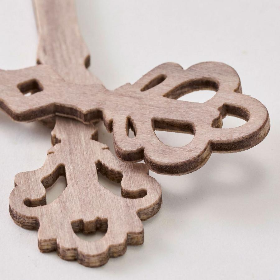 ウッドカトラリー 2個 #8 BR GY ブラウングレイ ZE009088-008 花器