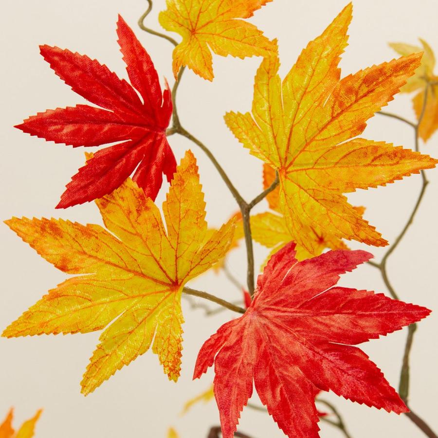 造花 MAGIQ東京堂 彩りもみじガーランド RED OR YL レッドオレンジ