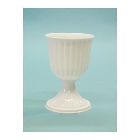 セロン コンポート＃115L 白 F0101 花器 花瓶 プラスチック アクリル