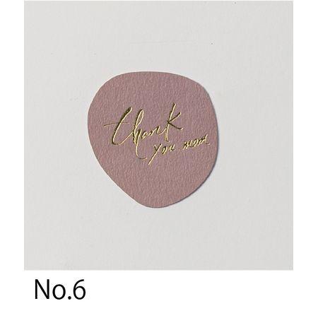 日限定07 HOSHINO 母の日タグだ円 NO．6 10枚入 W53×H57mm