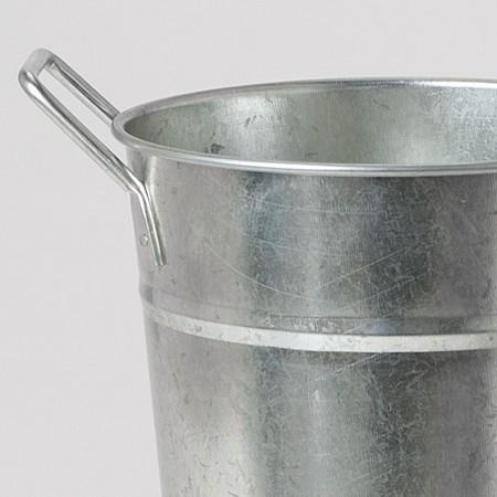 ブリキ花桶ナチュラル2号 SE0F0521 花器 花瓶 花桶 花筒 バケツ