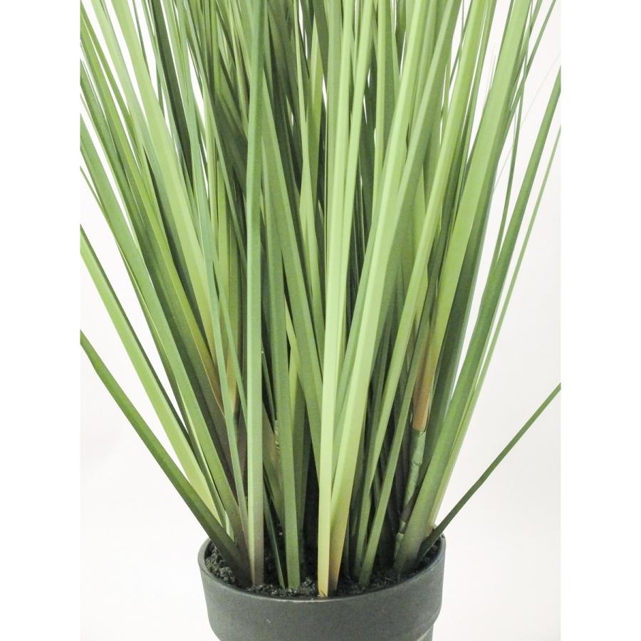 人工観葉植物 YDM ポンポングラスポットM グリーン GLA1394-GR 造花葉