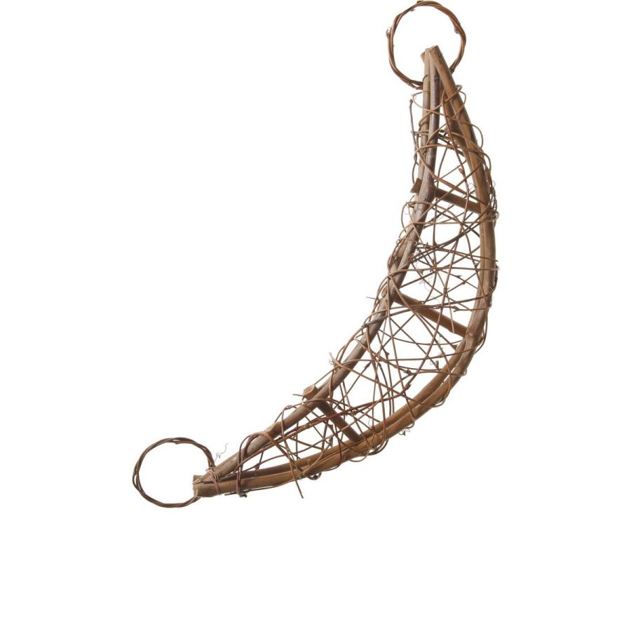 YDM 35cm ナチュラルラタンクレッセント MCY-0312 リース土台 ベース