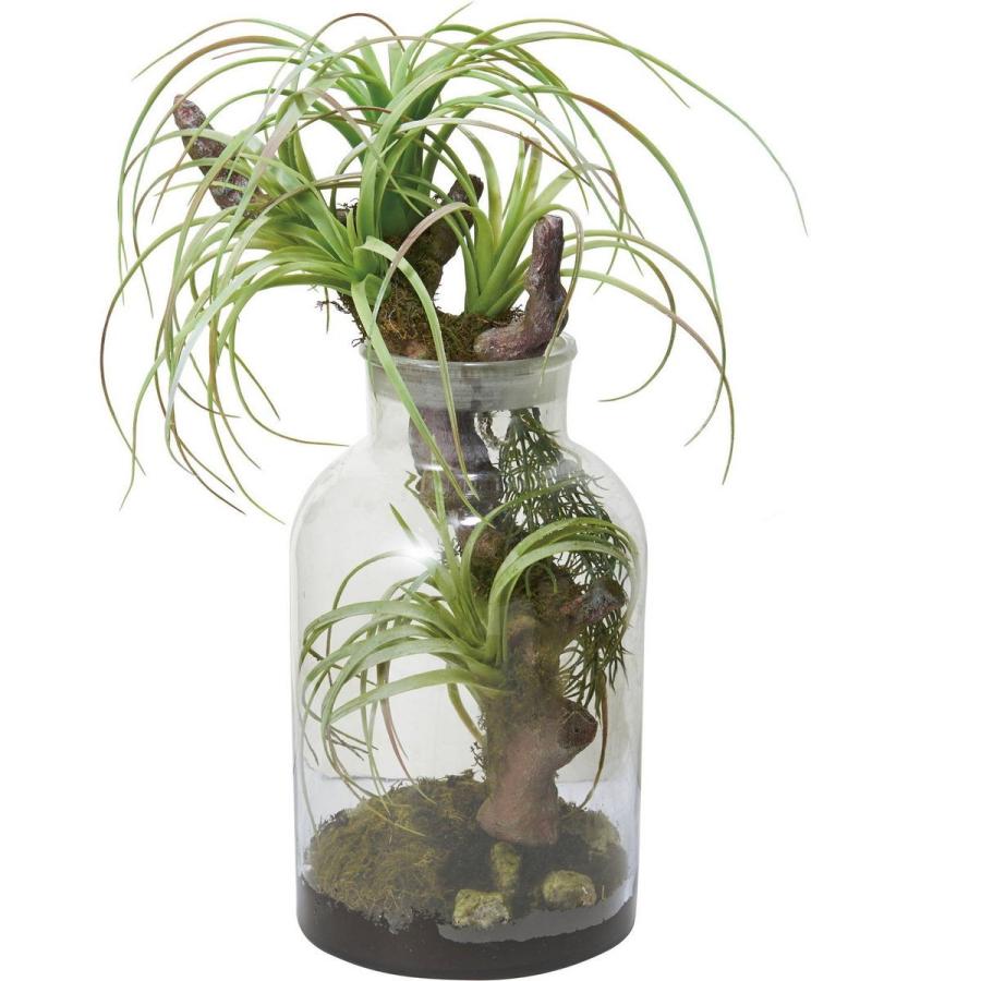 人工観葉植物 YDM ボタニカルチランジア グリーン GLA-1476-GR 人工観葉植物 高さ〜50cm