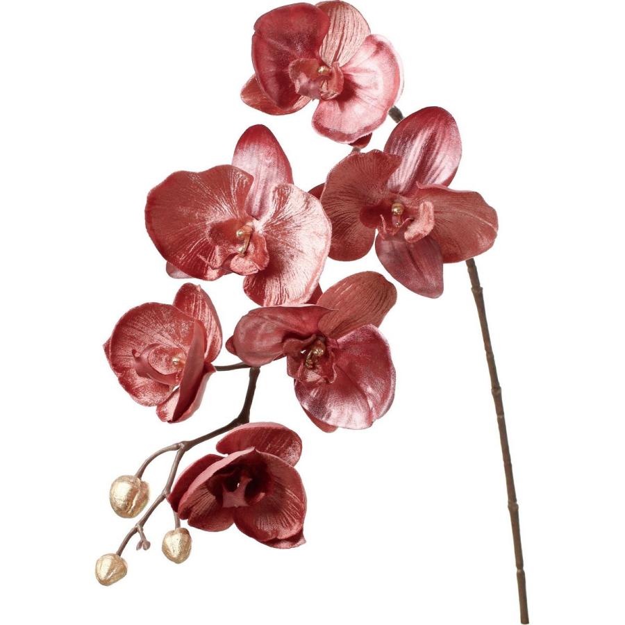 造花 YDM ベルベットオーキット ピンク FS-9319P 花材「ら行」 ラン 蘭