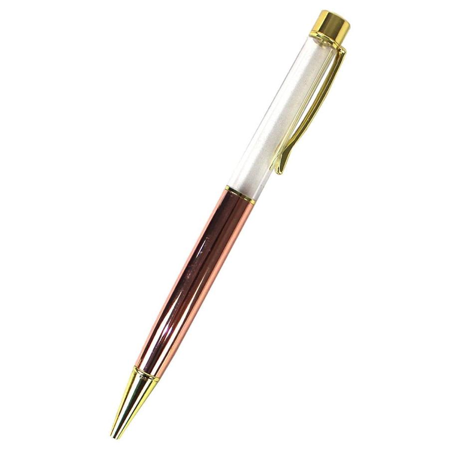 格安店 日限定07 ハーバリウムボールペン 金クリップ ボールペン 独特の上品 ピンクゴールド ハーバリウム