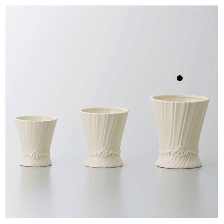 クレイ Lithophanie Round IVORY 344-165-310 花器 花瓶 陶器花器 : は
