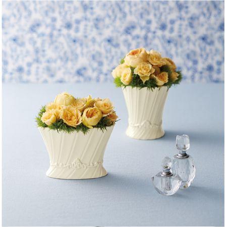 クレイ Lithophanie Round IVORY 344-165-310 花器 花瓶 陶器花器 : は