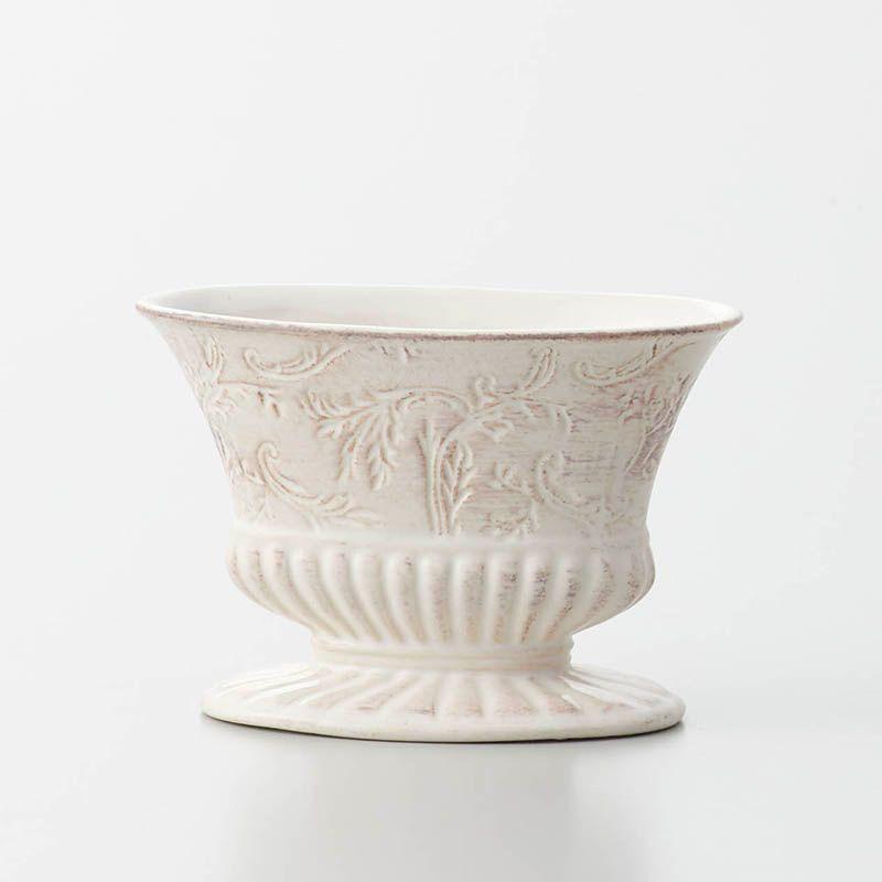 国内在庫 クレイ Ramages WHITE 送料込 120-485-100 花器 花瓶 陶器花器