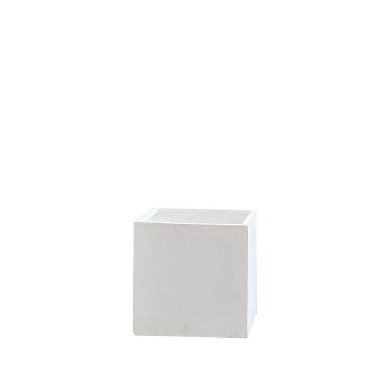 直送 クレイ TERRA-MENT_Cube 22 WHITE 910-100-101 植木鉢 おしゃれ ガーデニング 園芸用品 フラワーポット グラスファイバー鉢