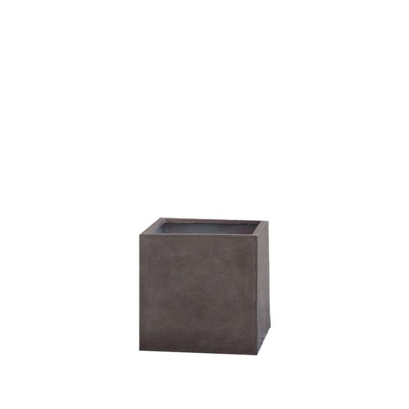 直送 クレイ TERRA-MENT_Cube 22 DARK GRAY 910-100-811 植木鉢 おしゃれ ガーデニング 園芸用品 フラワーポット グラスファイバー鉢