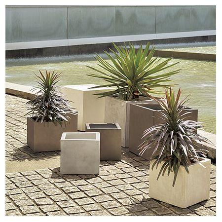 直送 クレイ TERRA-MENT_Cube 29 DARK GRAY 910-101-811 植木鉢 おしゃれ ガーデニング 園芸用品 フラワーポット グラスファイバー鉢_2