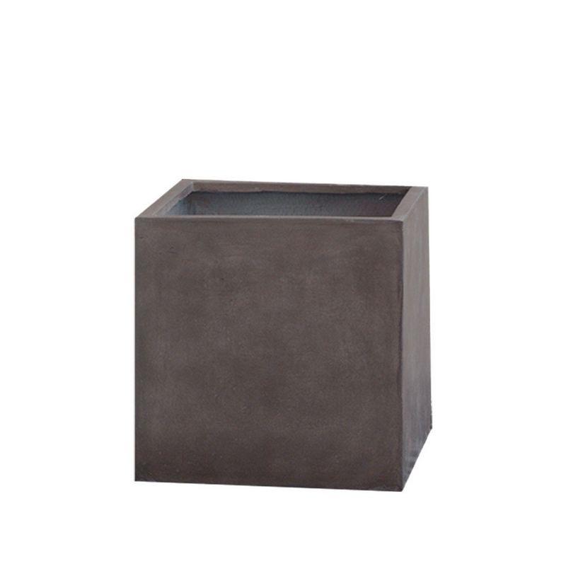 直送 クレイ TERRA-MENT_Cube 52 DARK GRAY 910-104-811 植木鉢 おしゃれ ガーデニング 園芸用品 フラワーポット グラスファイバー鉢