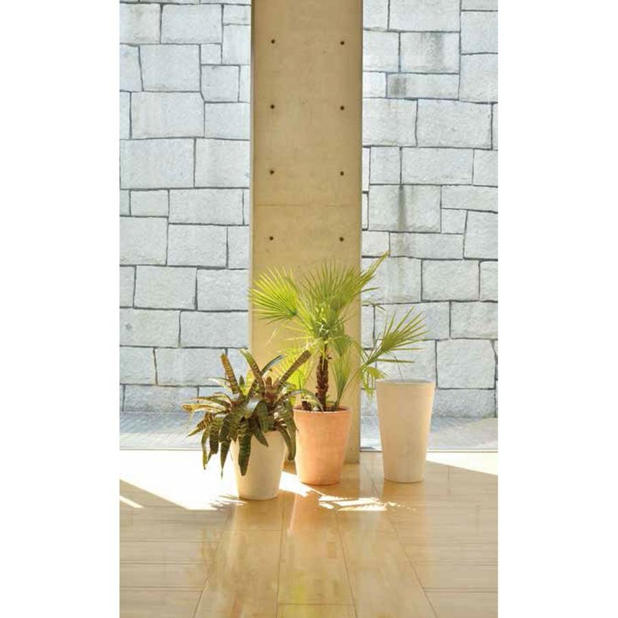 直送 クレイ TERRA-MENT_Round 38 LIGHT GRAY 910-222-181 ポット 鉢 グラスファイバー 鉢