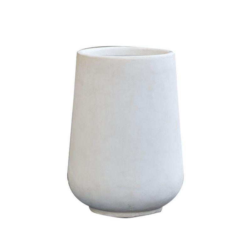 直送 クレイ TERRA-MENT_High Drop Round 70 WHITE 910-251-101 植木鉢 おしゃれ ガーデニング 園芸用品 フラワーポット グラスファイバー鉢