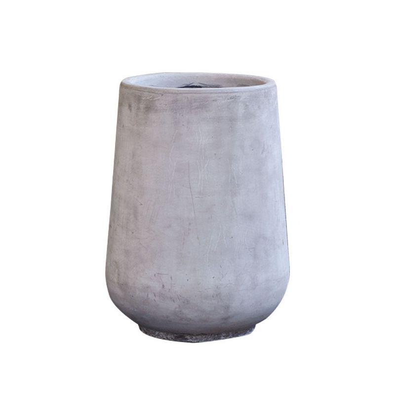 直送 クレイ TERRA-MENT_High Drop Round 70 LIGHT GRAY 910-251-181 植木鉢 おしゃれ ガーデニング 園芸用品 フラワーポット グラスファイバー鉢
