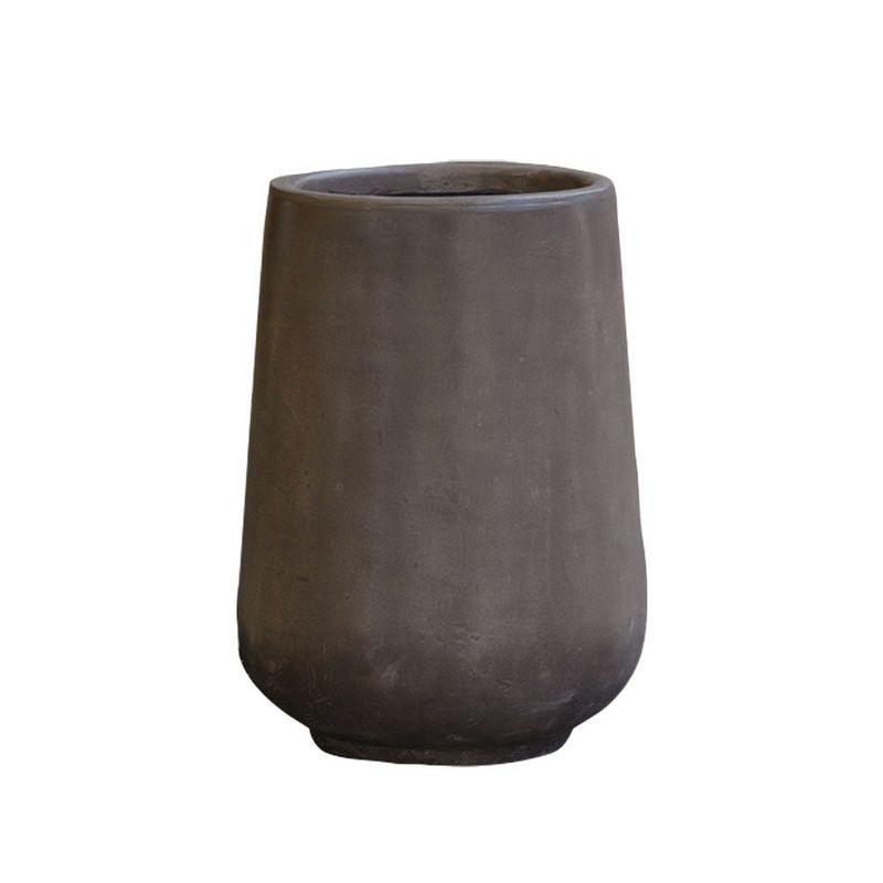 直送 クレイ TERRA-MENT_High Drop Round 70 DARK GRAY 910-251-811 植木鉢 おしゃれ ガーデニング 園芸用品 フラワーポット グラスファイバー鉢