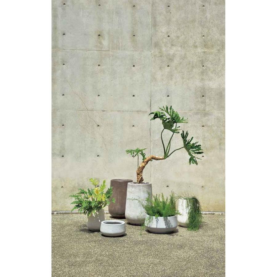 直送 クレイ TERRA-MENT_High Drop Round 70 DARK GRAY 910-251-811 植木鉢 おしゃれ ガーデニング 園芸用品 フラワーポット グラスファイバー鉢の画像