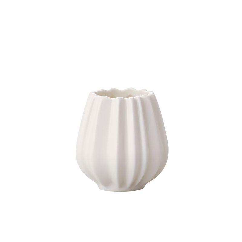 クレイ Pleats プリーツ 5.5Φ5.5H WHITE 366-260-100 花器 花瓶 陶器