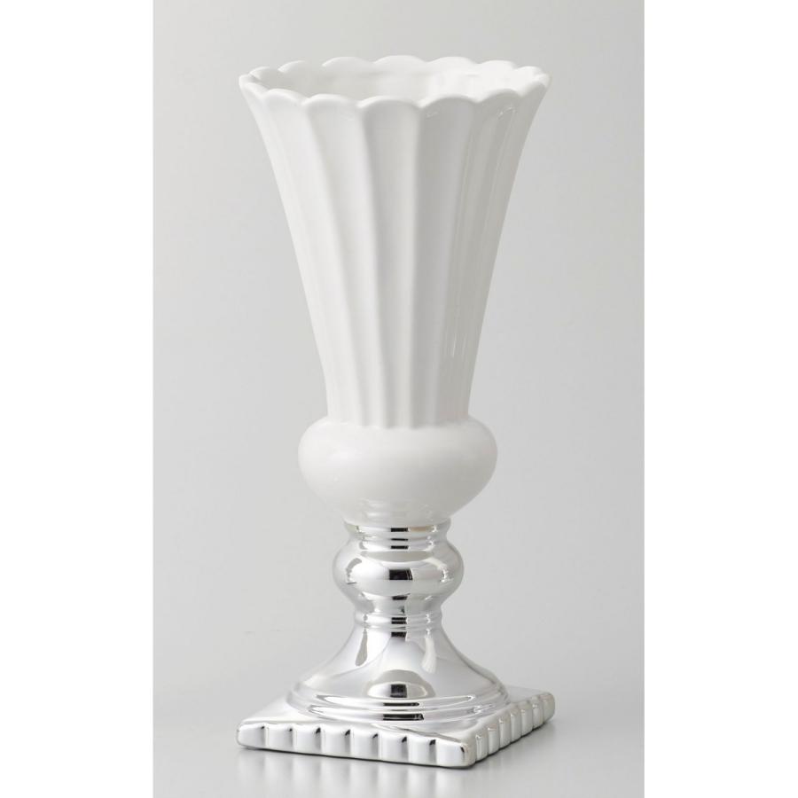 クレイ petiller ペティエ 12Φ26H WHITE 花瓶 陶器花器 珍しい 花器 326-307-173 超目玉
