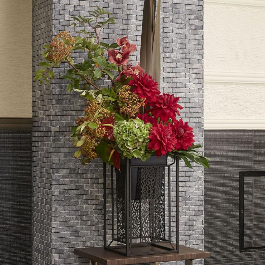クレイ IRON STAND filigrane アイアンスタンド フリグラン  26□75H　BROWN 530-062-202 フラワースタンド 大型 花スタンド_2