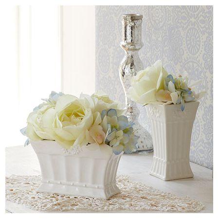 クレイ Petit blanc WHITE 344-180-100 花器 花瓶 陶器花器 : はなどん