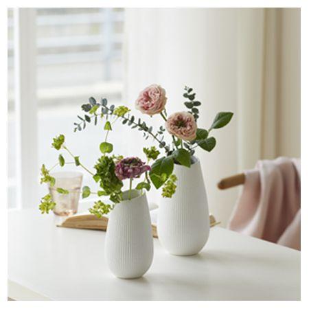 クレイ Bien WHITE 366-433-100 花器 花瓶 陶器花器 : はなど