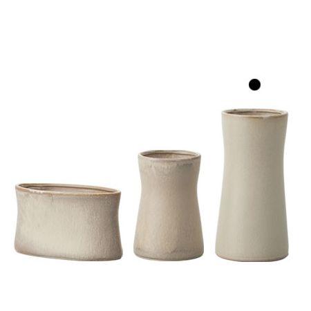 陶器製　花器　花瓶 クレイ naturalite＿15φ30H NATURAL BROWN 177-888-211 花器