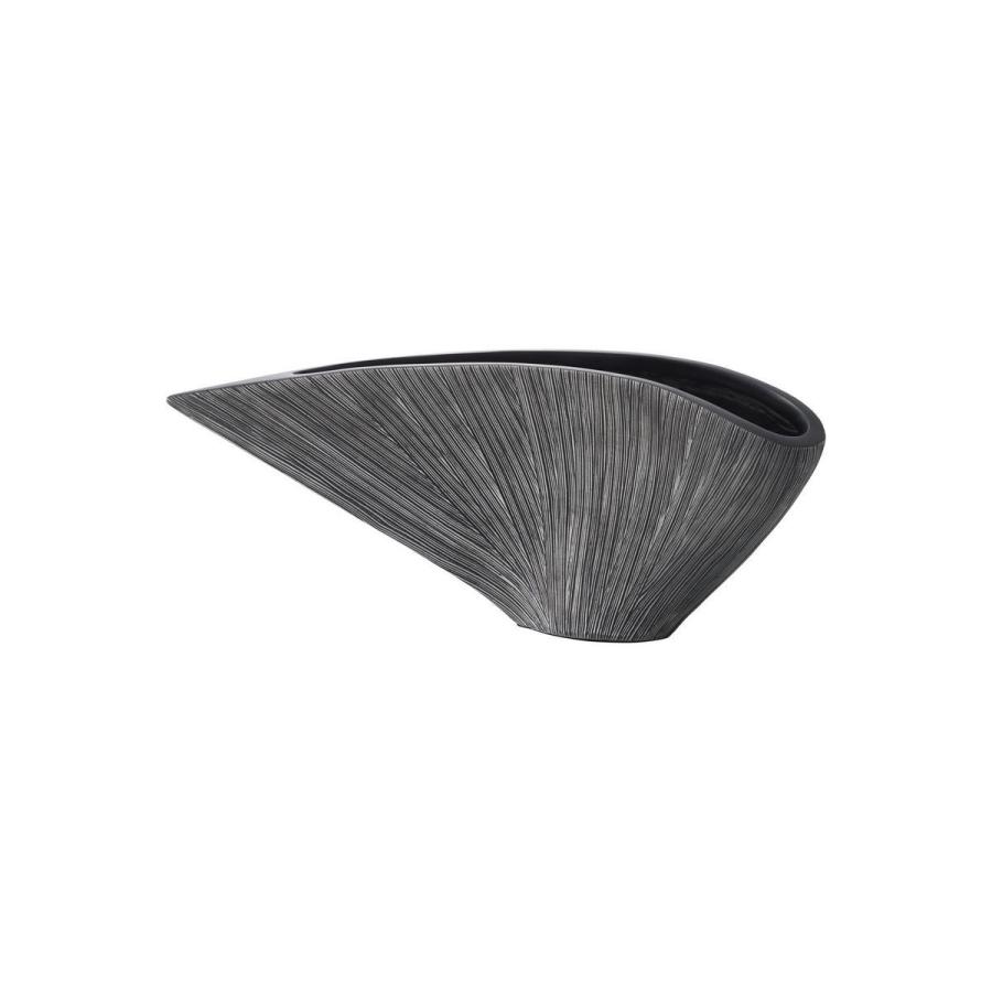 クレイ tranche_53L13W22H DARK GRAY 820-811-812 花器 花瓶