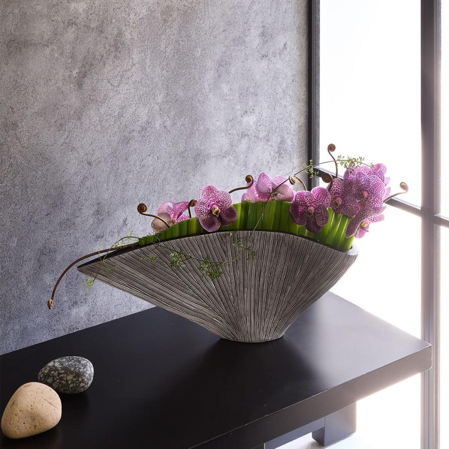 クレイ tranche_78L21W27H DARK GRAY 820-812-812 花器 花瓶