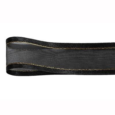 青山リボン シェアサテンゴールドエッジ 10X30 #033 508-33