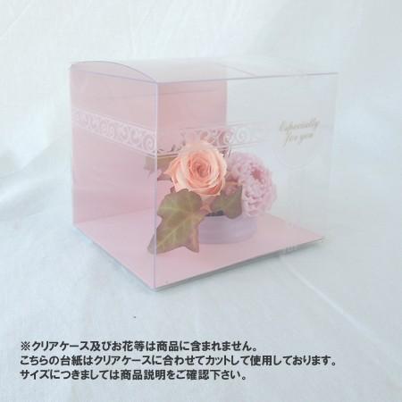 クリアケースL字台紙 薄ピンク M はなどんやオリジナル 激安 10枚