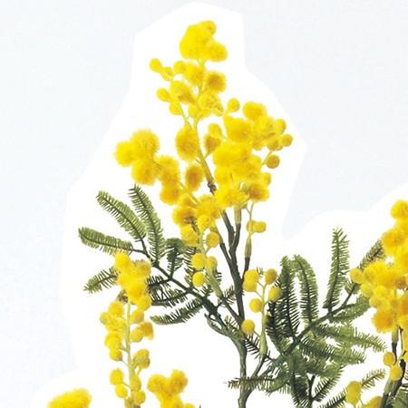 造花 アスカ ミモザ イエロー A-31351-10 花材「ま行」 ミモザ : は