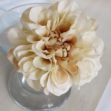 店舗 即日 造花 アスカ ダリアピック ソフトベージュ 花材 ダリア た行 A 8a